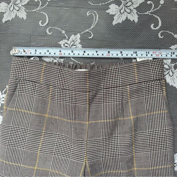 Aritzia Babaton Plaid Check Conan Pull On Crop Pant Sz 0 - Picture 10 of 14